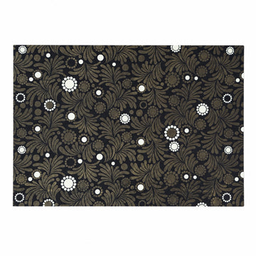 AAC Elegant Floral Pattern Wallpaper Set 10 Pieces – PVC, Grey & Beige