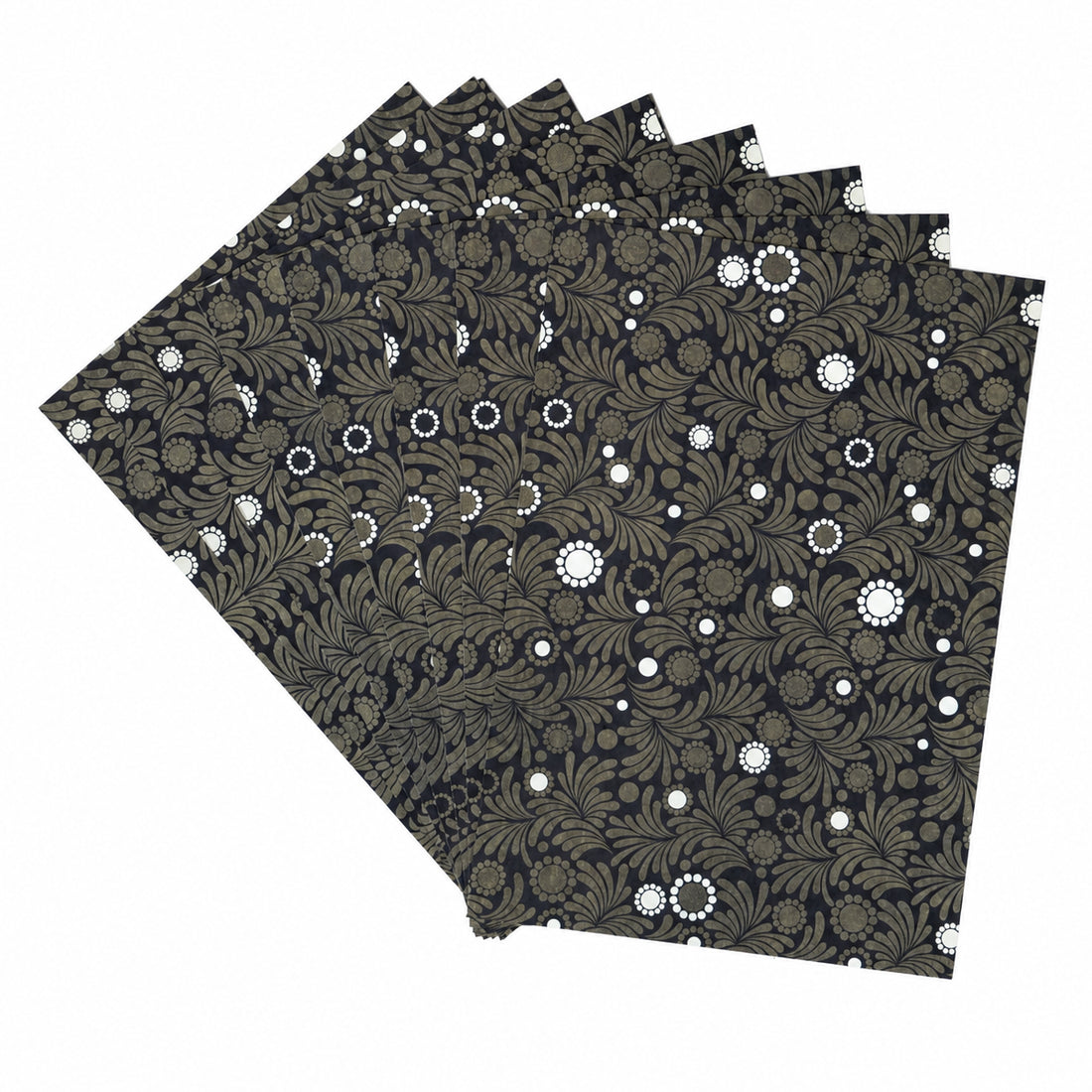 AAC Elegant Floral Pattern Wallpaper Set 10 Pieces – PVC, Grey & Beige