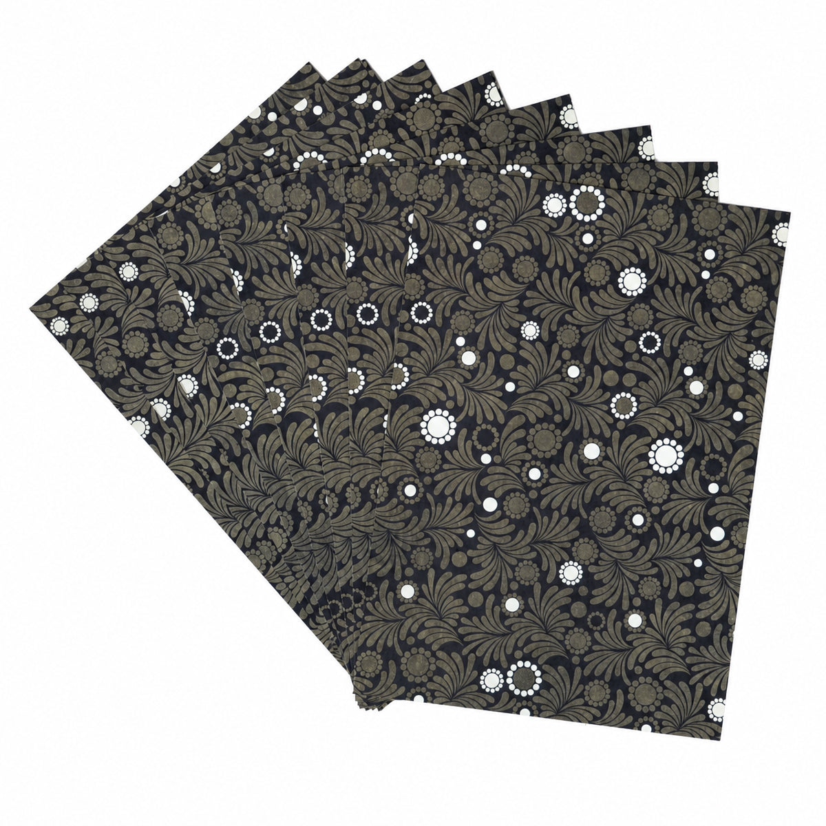 AAC Elegant Floral Pattern Wallpaper Set 10 Pieces – PVC, Grey & Beige