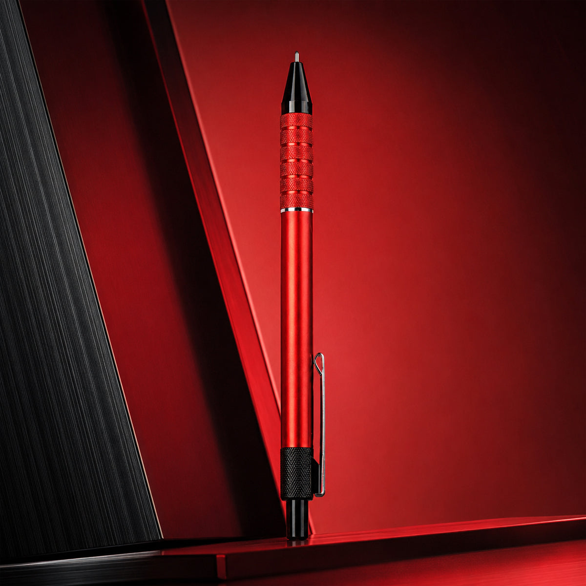 Unomax Matiz Metal Body Ball Point Pen — Red, Retractable