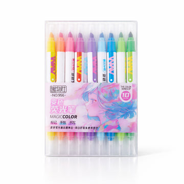 Magic Colour Changing Highlighter Set of 10 Dual-Tip Markers