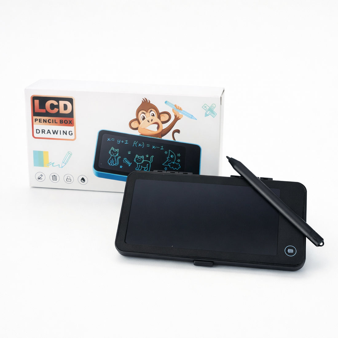 The Writershub LCD Digital Pencil Box with Handwriting Board
