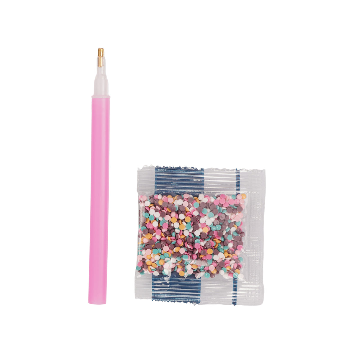 DIY 5D Diamond Painting Kit for Kids & Beginners | Cute Anime Girl Portrait with Pink Frame