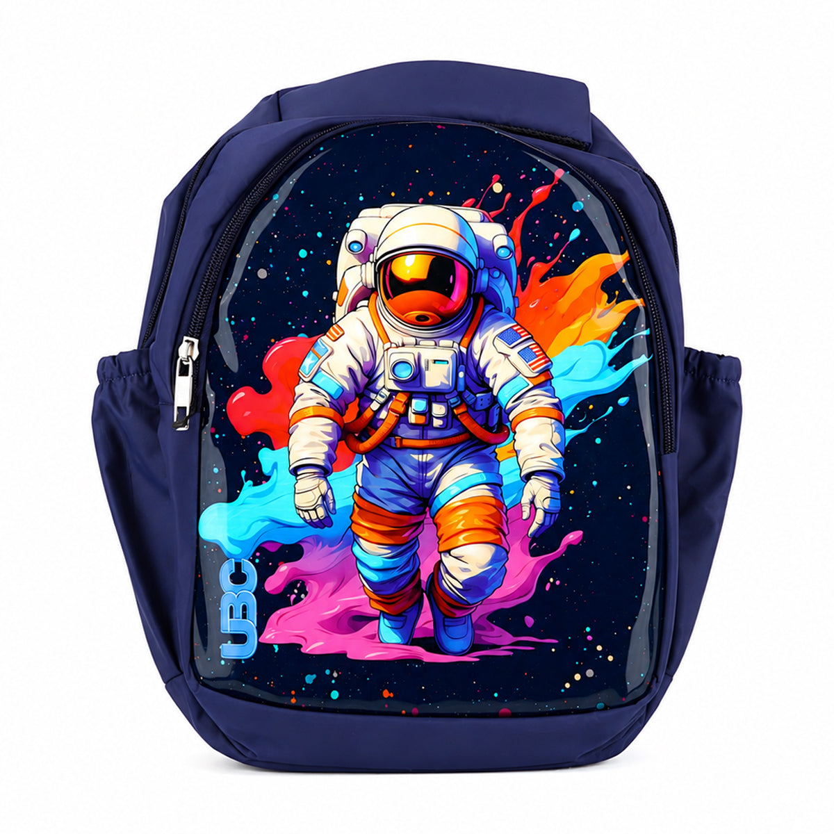 The Writershub Navy Blue Astronaut & Space Theme School Bag | Kids Space Backpack