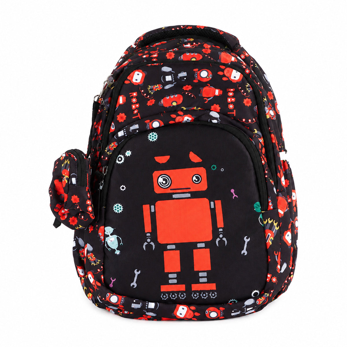 Moonmo Kids School Backpack with Robot Pattern Design | Lightweight & Durable School Bag