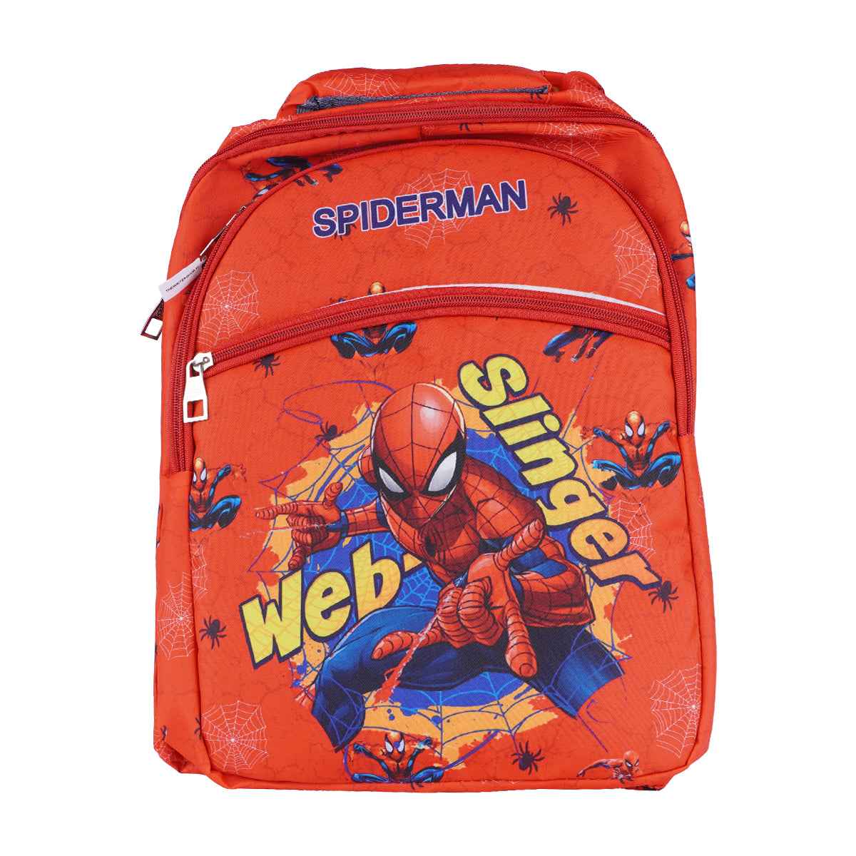 The Writershub Red Spider-Man Theme School Bag | Kids Superhero Backpack
