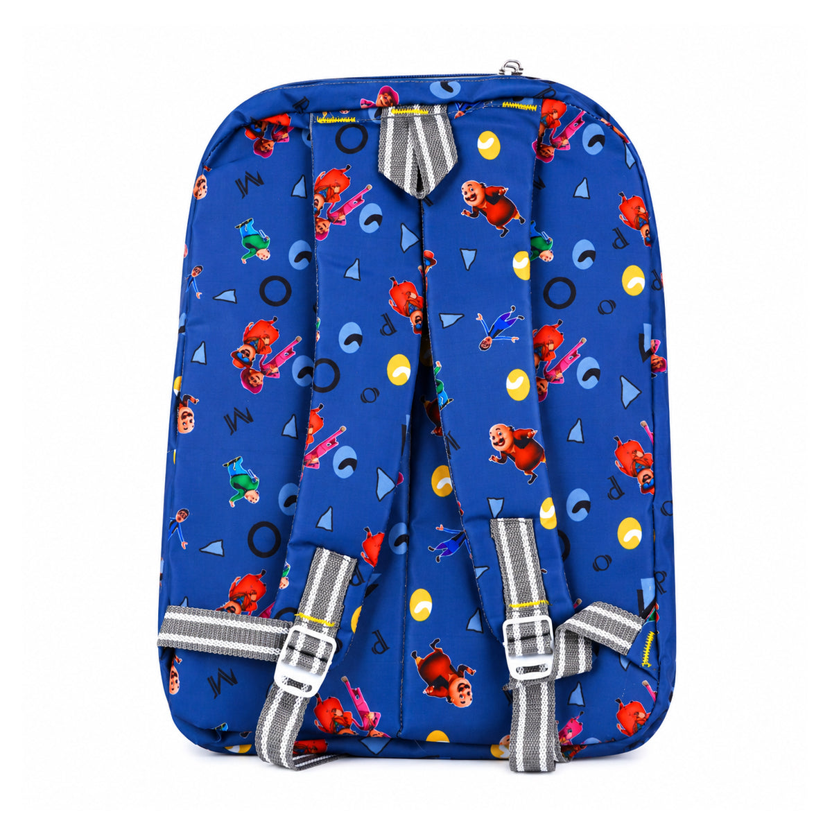 The Writershub Blue Motu Patlu Cartoon Theme School Bag | Kids Cartoon Backpack