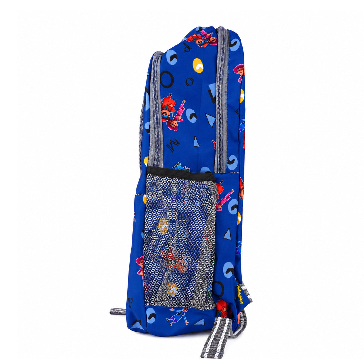 The Writershub Blue Motu Patlu Cartoon Theme School Bag | Kids Cartoon Backpack