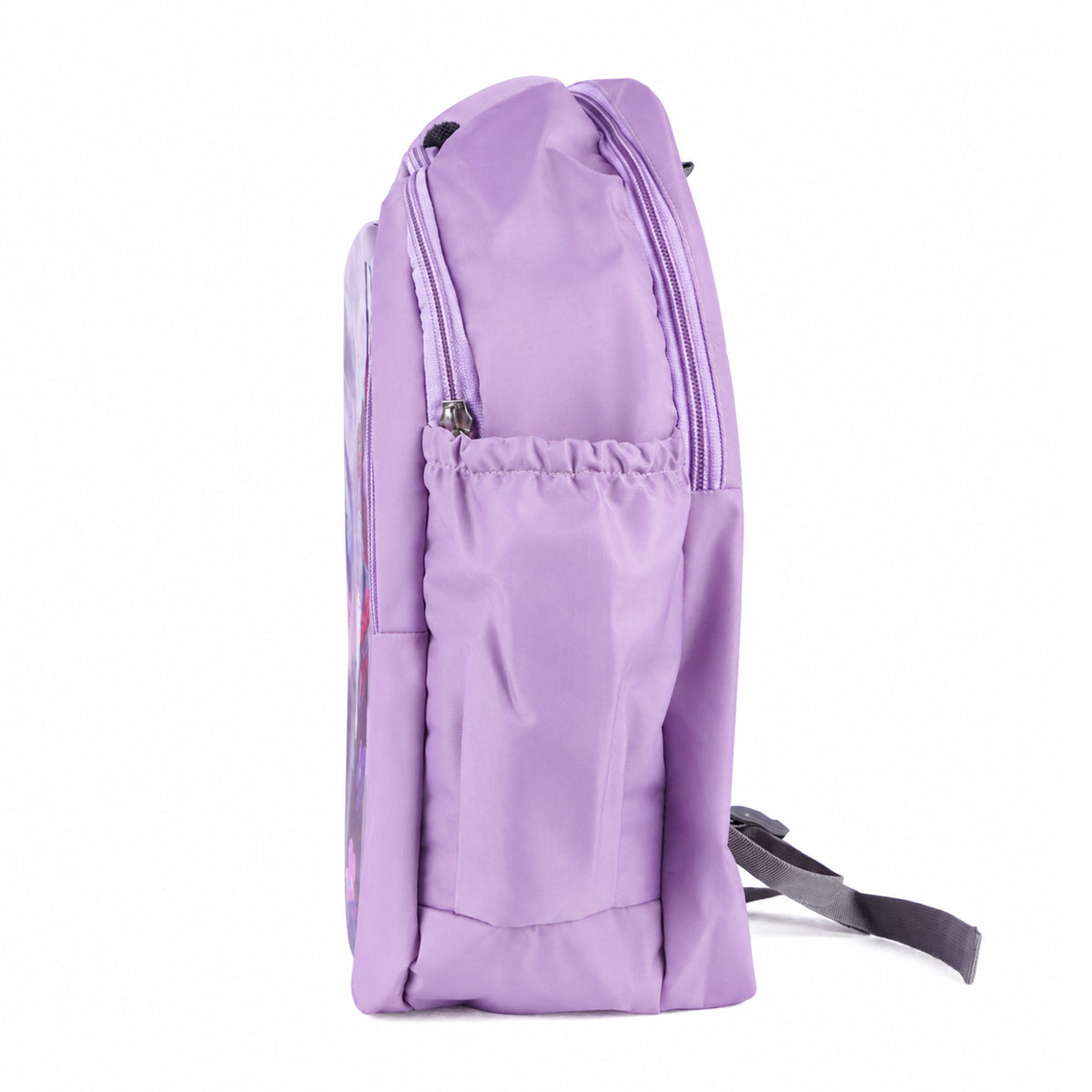 The Writershub Lavender Cartoon Girl Theme School Bag | Kids Backpack for Girls