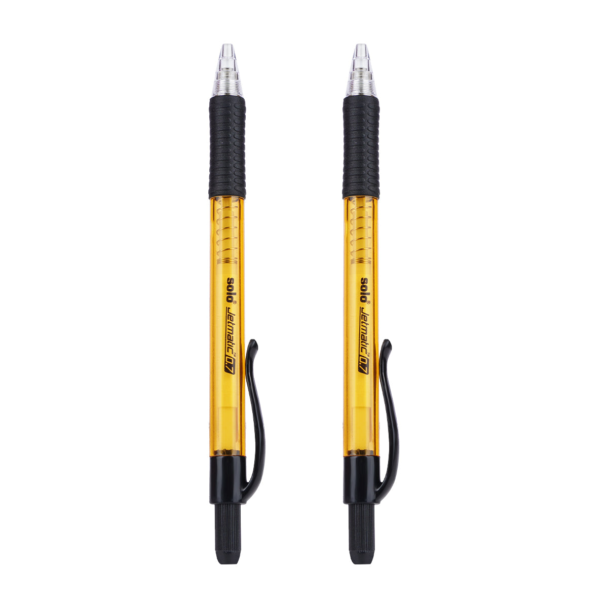 Solo Jetmatic Yellow 0.7mm Mechanical Pencil Set of 2 – Retractable