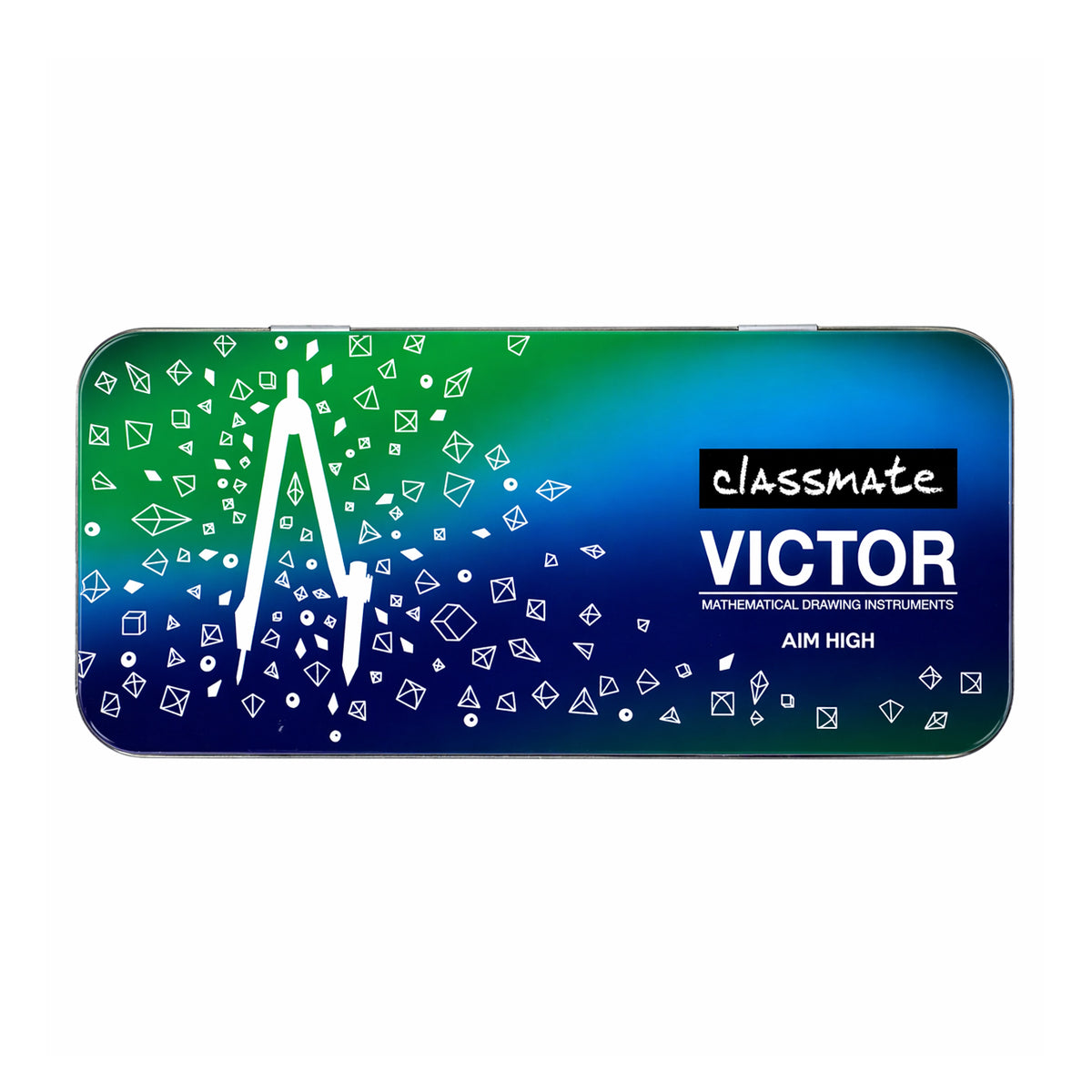 Classmate Victor Mathematical Drawing Instruments Box – 9‑Piece Metal Geometry Set