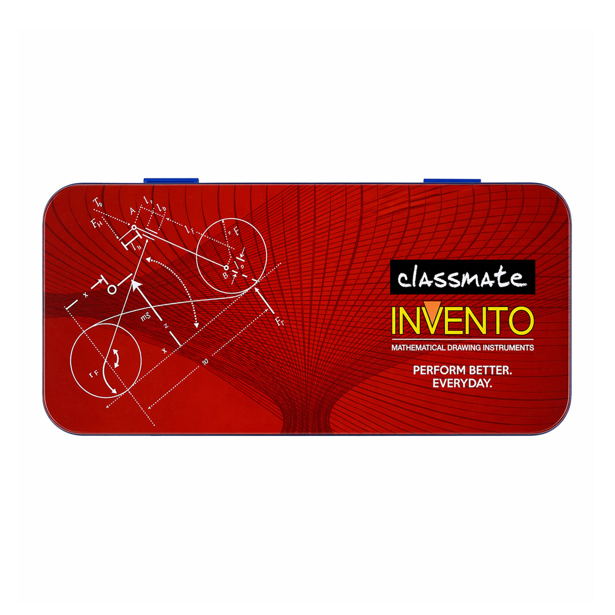 Classmate Invento Red Mathematical Drawing Instruments – 9‑Piece Geometry Box