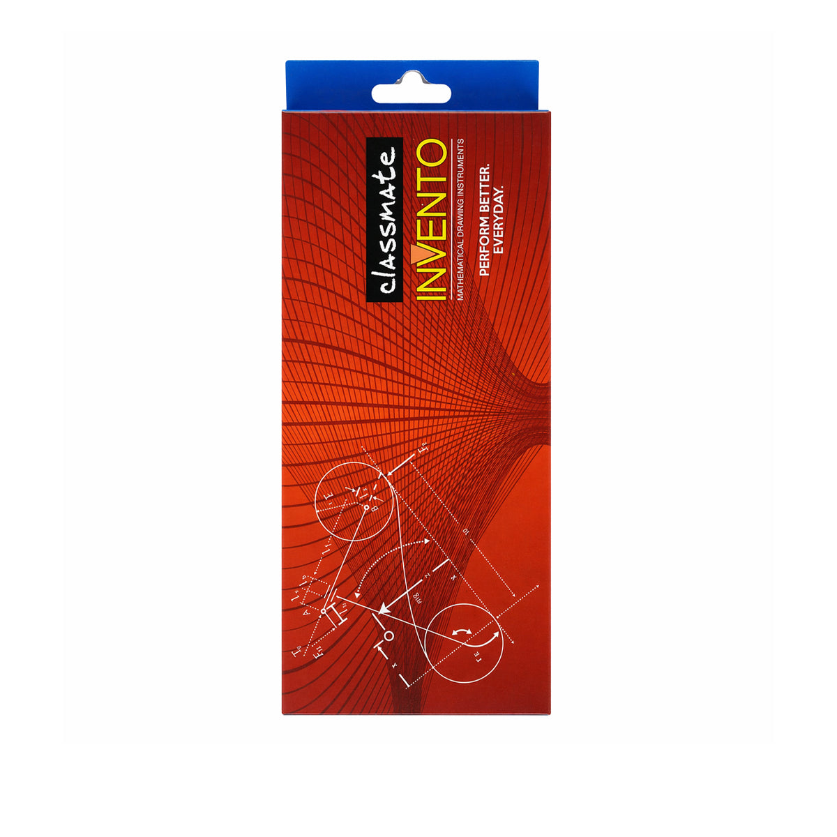 Classmate Invento Red Mathematical Drawing Instruments – 9‑Piece Geometry Box