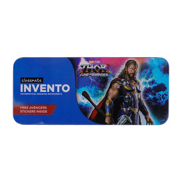 Classmate Invento Marvel Thor Mathematical Drawing Instruments Box – 9‑Piece Geometry Kit