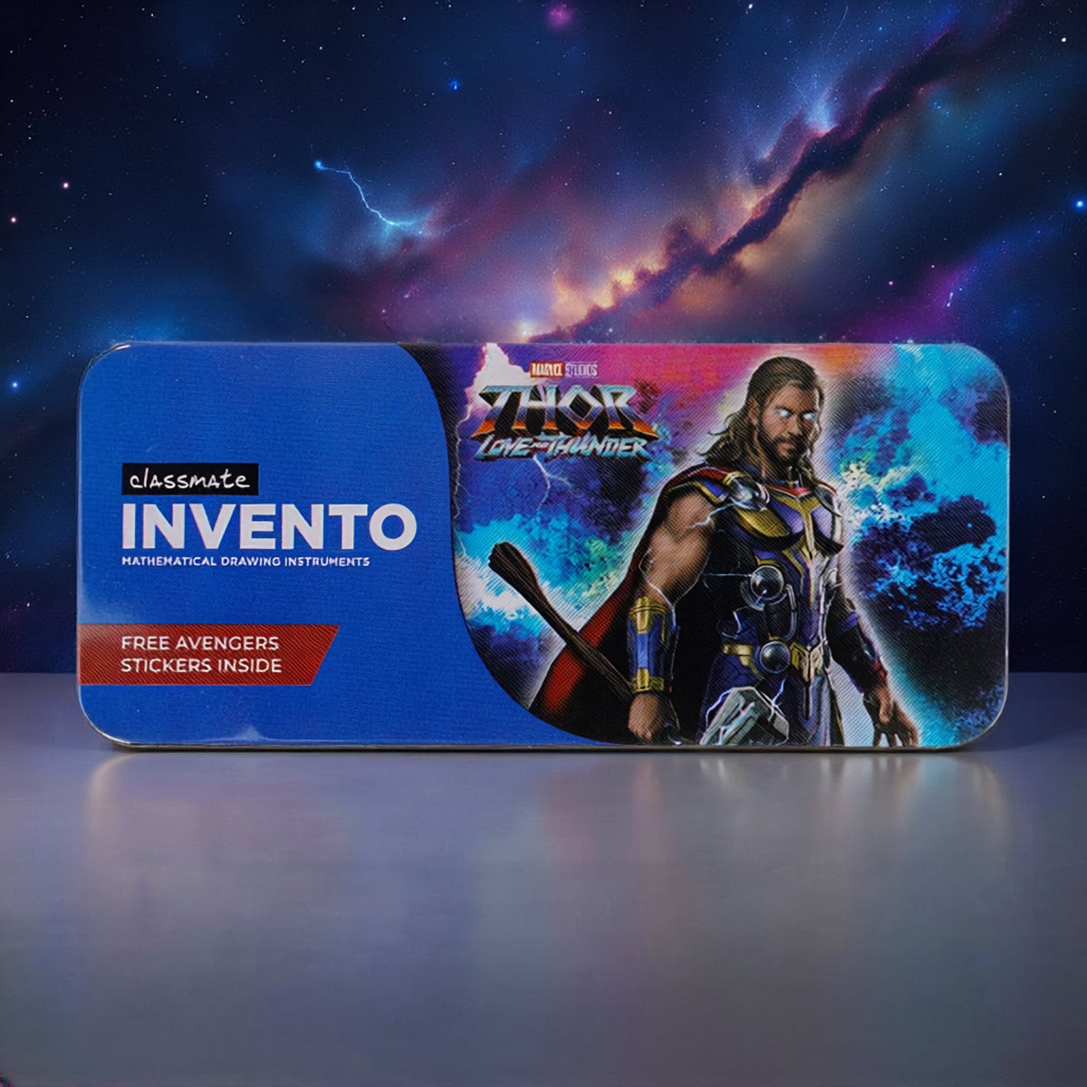 Classmate Invento Marvel Thor Mathematical Drawing Instruments Box – 9‑Piece Geometry Kit