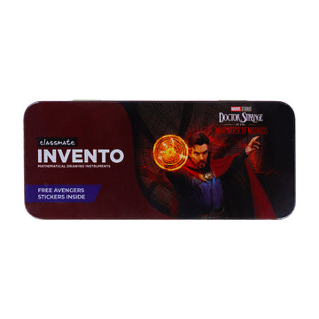 Classmate Invento Marvel Doctor Strange Mathematical Drawing Instruments Box – 9‑Piece Geometry Kit