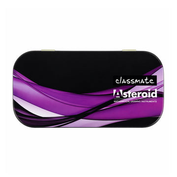 Classmate Asteroid Purple & Black Mathematical Drawing Box – 11‑Piece Geometry Kit