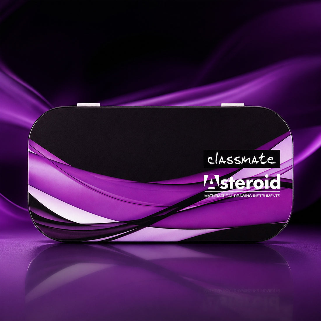 Classmate Asteroid Purple & Black Mathematical Drawing Box – 11‑Piece Geometry Kit