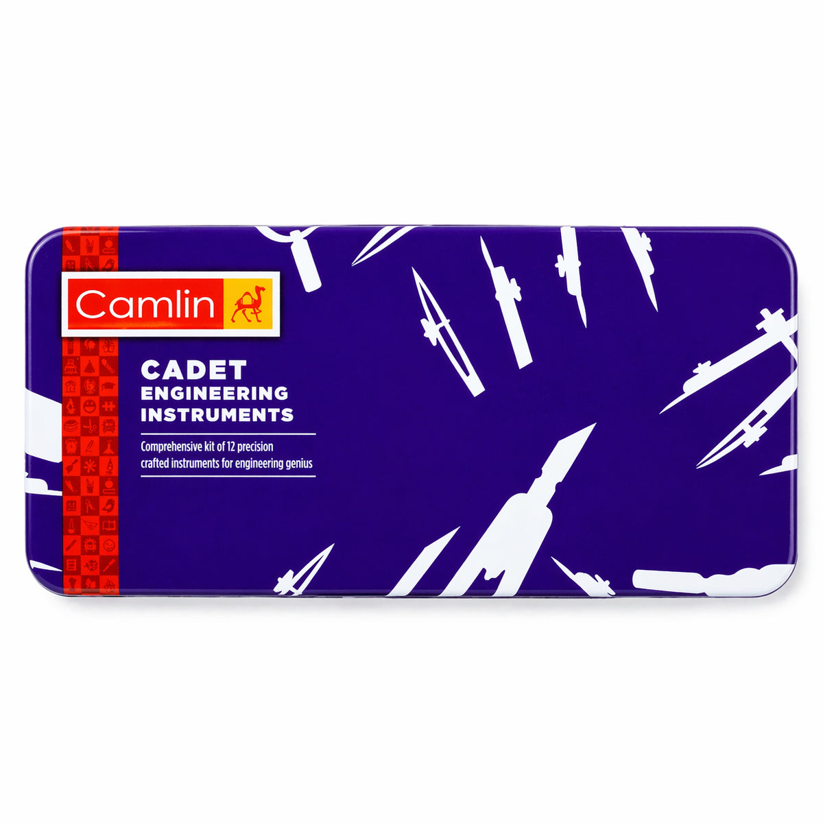 Camlin Cadet Engineering Instruments Kit – Purple 13‑Piece Precision Drawing Set