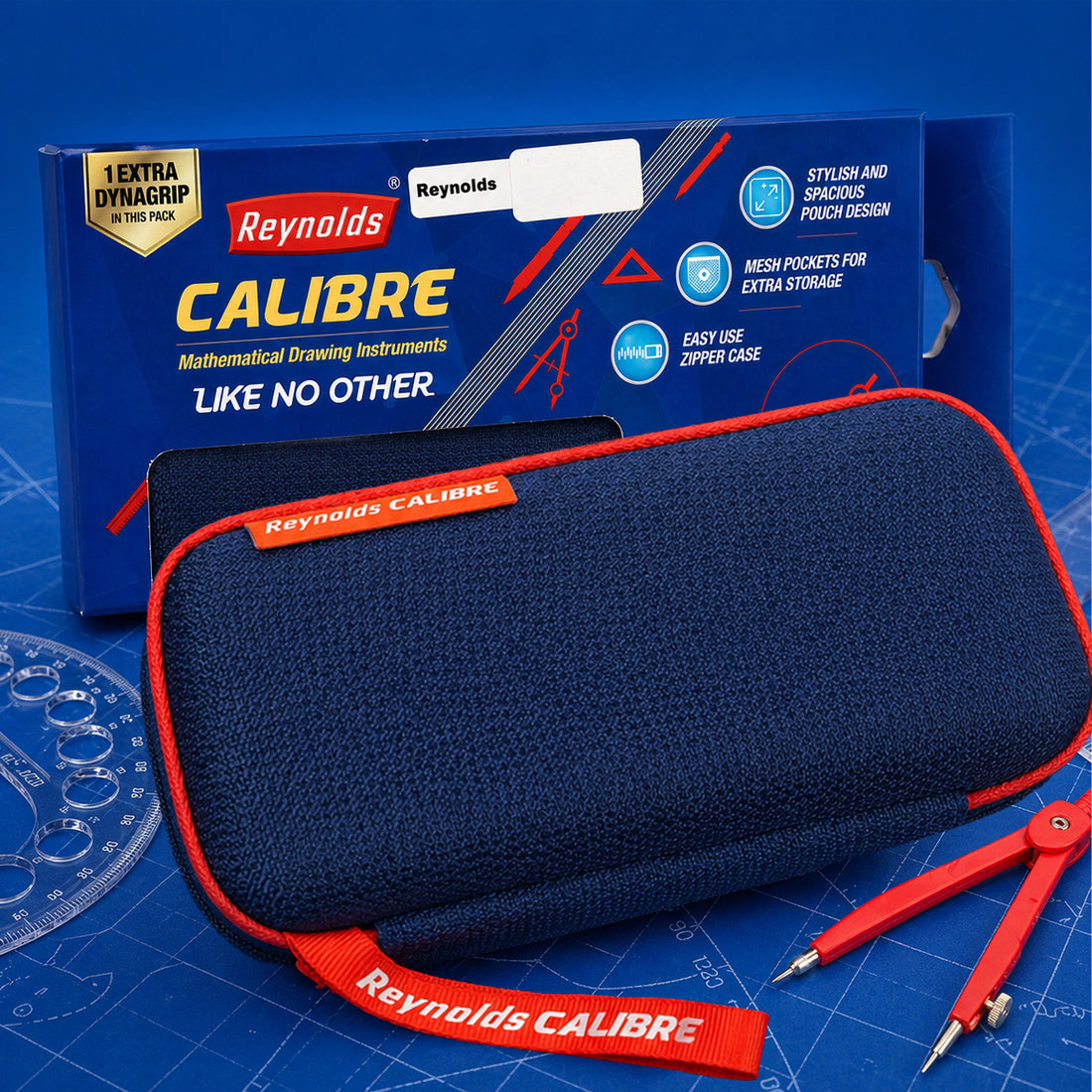 Reynolds Calibre Geometry Box – Complete Student Math Drawing Kit