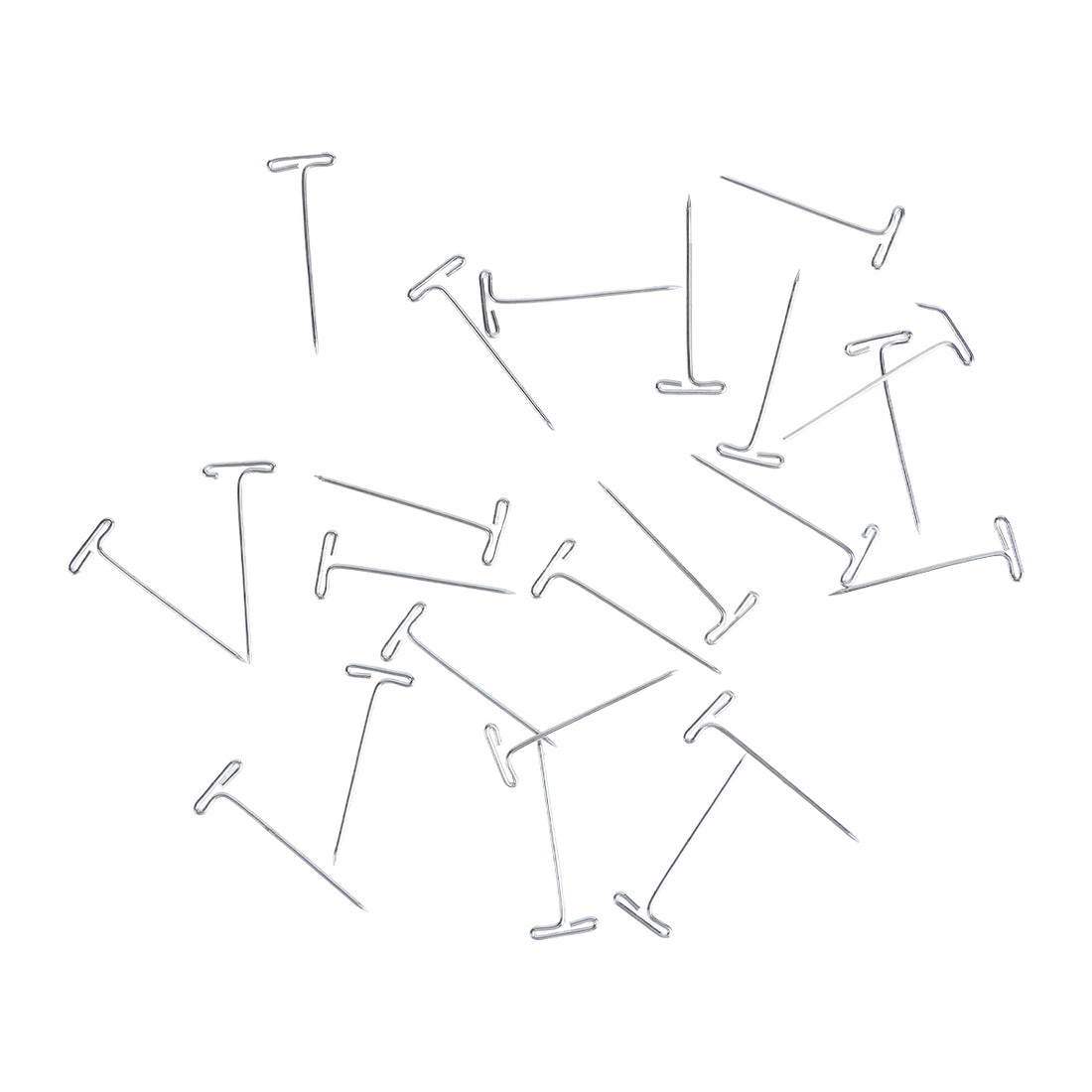 Oddy Metallic Silver T‑Pins – 148.6 mm Stainless Steel Pins (45 g Pack)