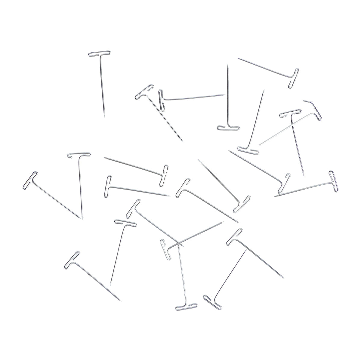Oddy Metallic Silver T‑Pins – 148.6 mm Stainless Steel Pins (45 g Pack)