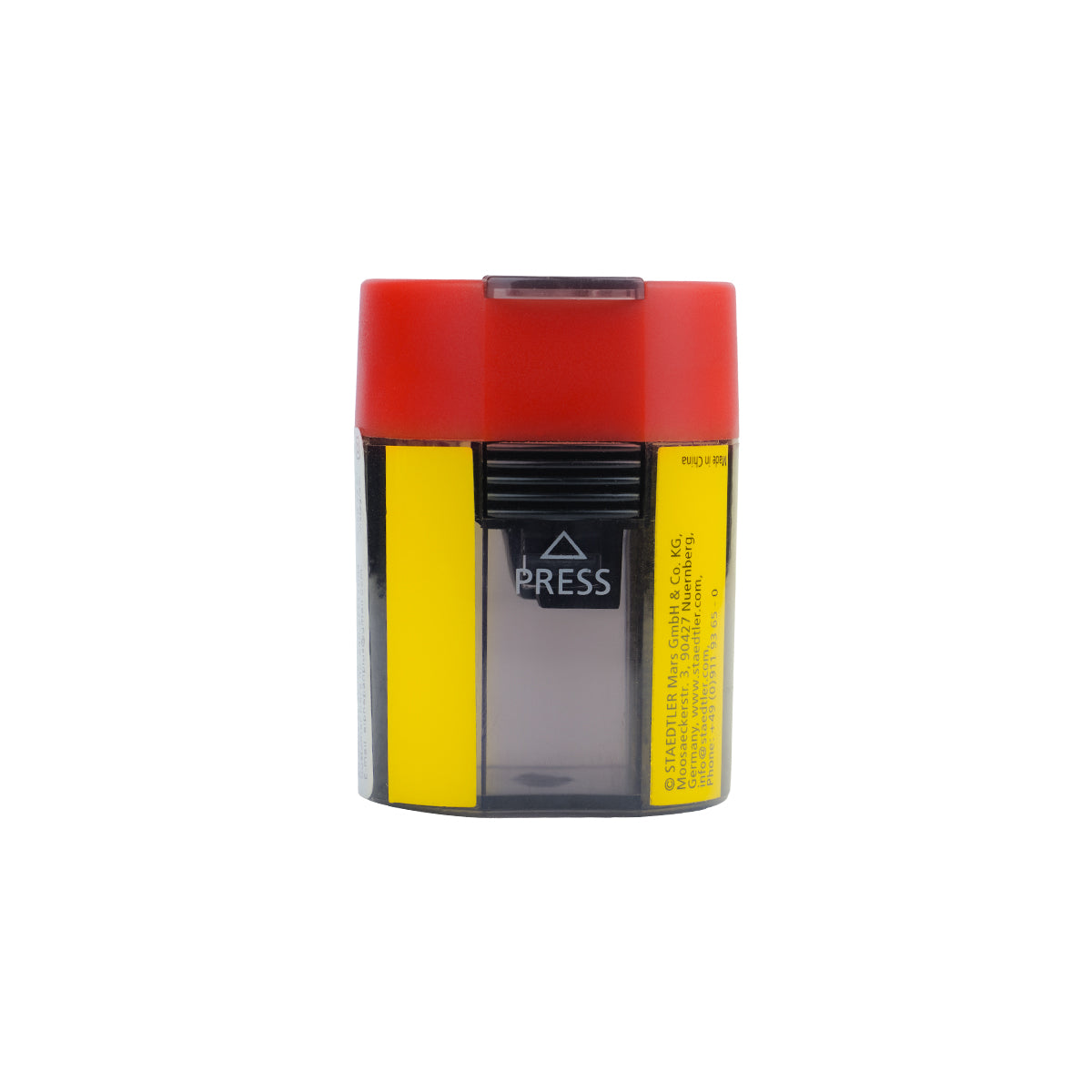 Staedtler Noris 511 004 Red Single‑Hole Tub Pencil Sharpener