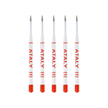 Ataly Red Ink 0.6 mm Ball Pen Refill – Set of 5