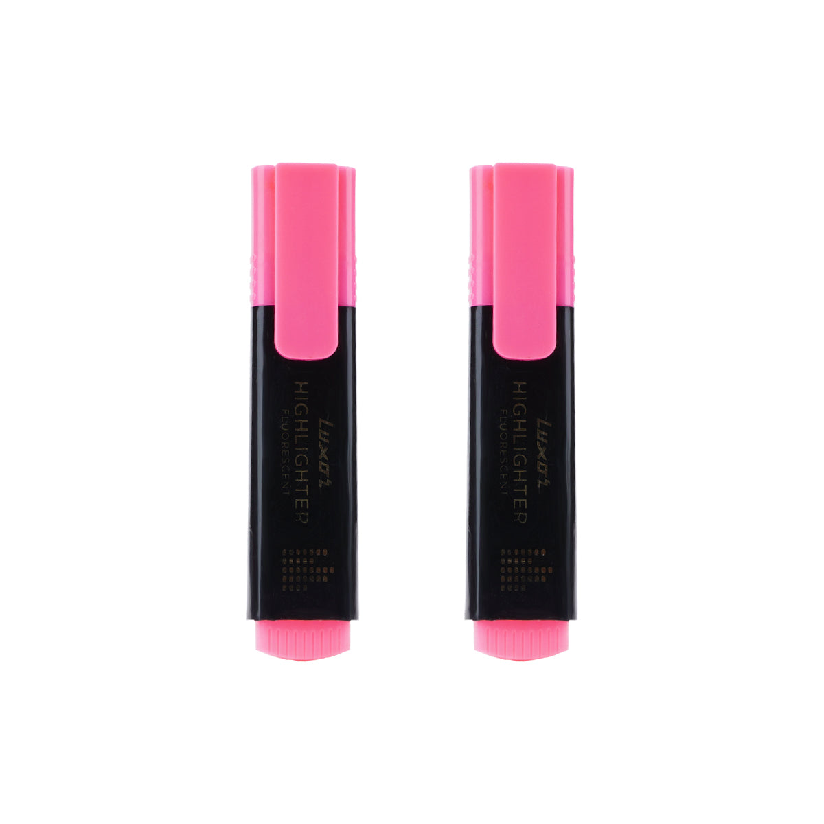 Luxor Fluorescent Pink Highlighter Set of 2 – Chisel Tip