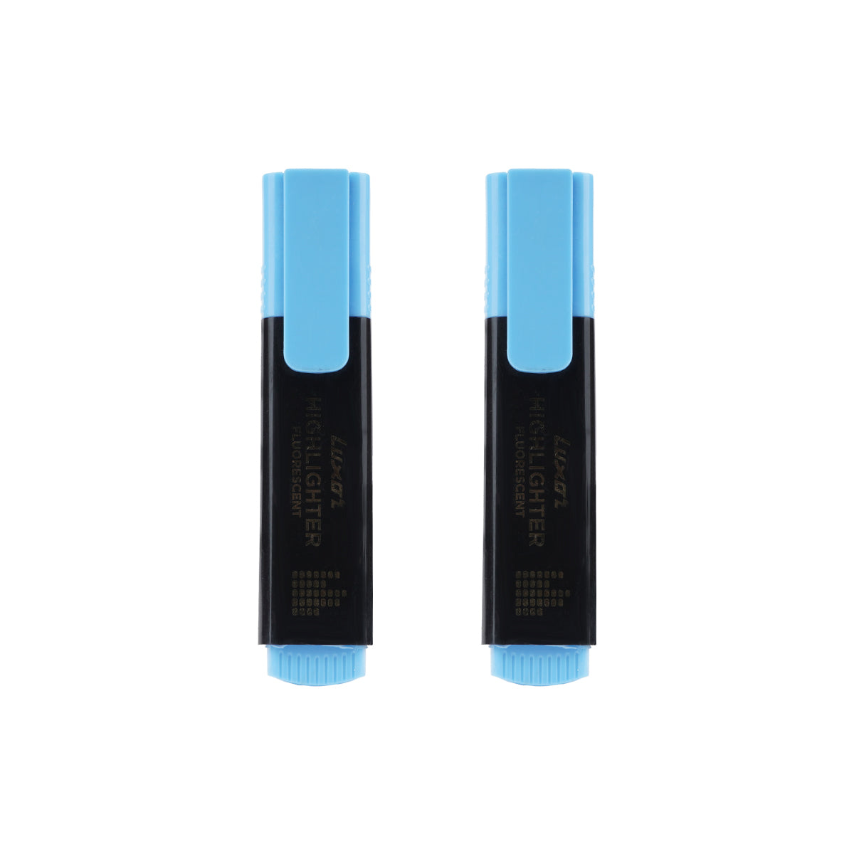 Luxor Fluorescent Blue Highlighter Set of 2 – Chisel Tip