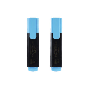 Luxor Fluorescent Blue Highlighter Set of 2 – Chisel Tip