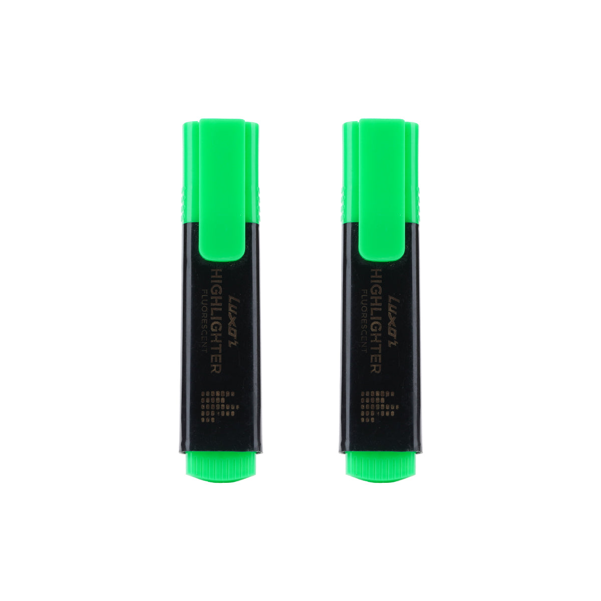 Luxor Fluorescent Green Highlighter Set of 2 – Chisel Tip