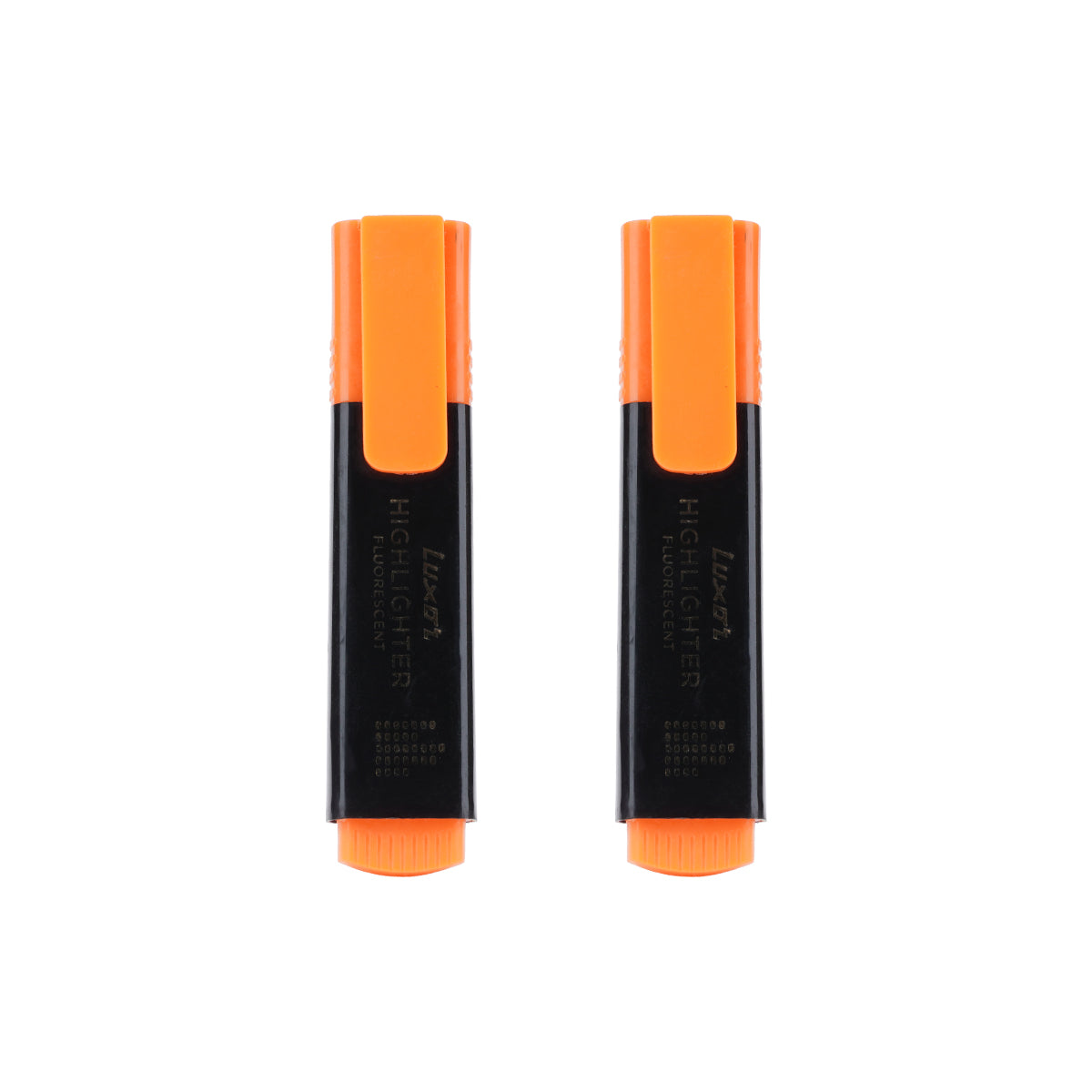 Luxor Fluorescent Orange Highlighter Set of 2 – Chisel Tip