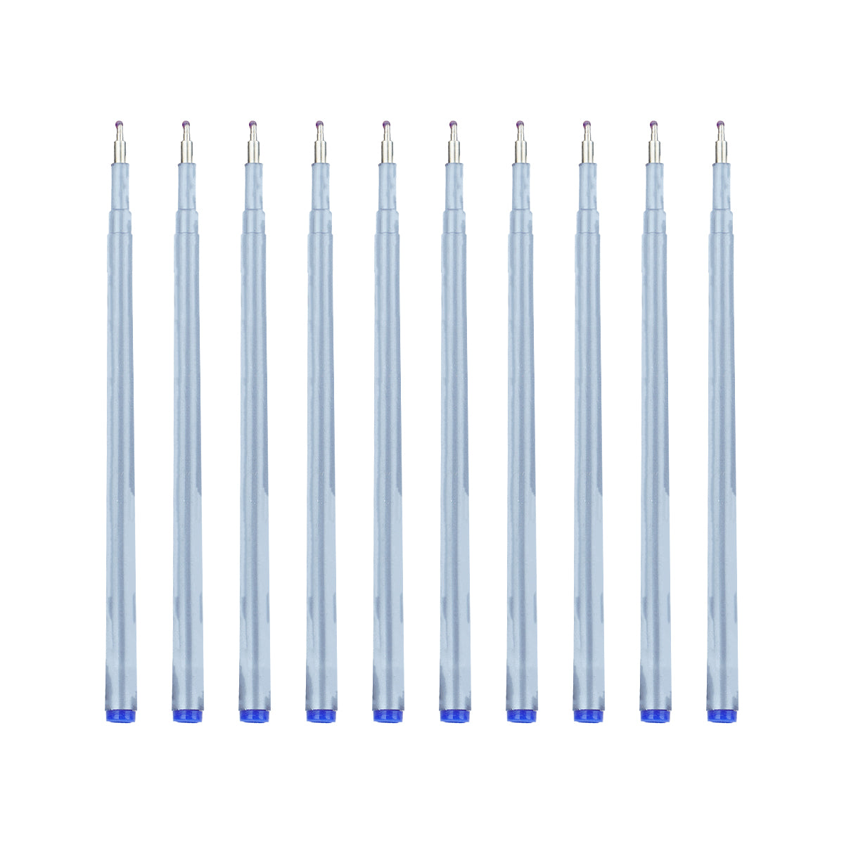 Cello Papersoft & Dokuflow Blue Ink Fine Ball Pen Refills – Set of 10