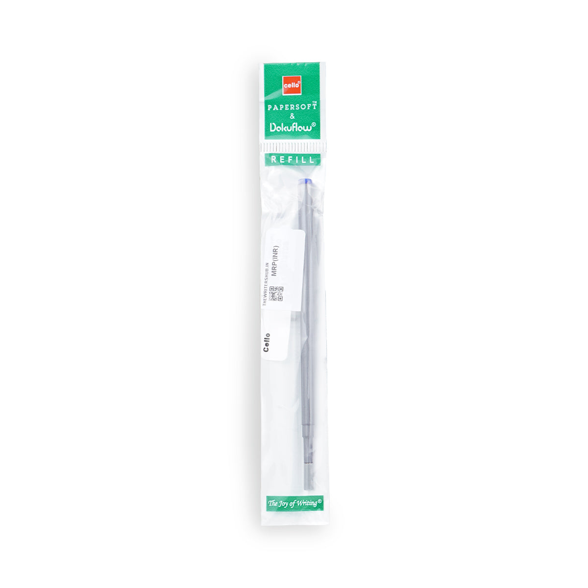 Cello Papersoft & Dokuflow Blue Ink Fine Ball Pen Refills – Set of 10