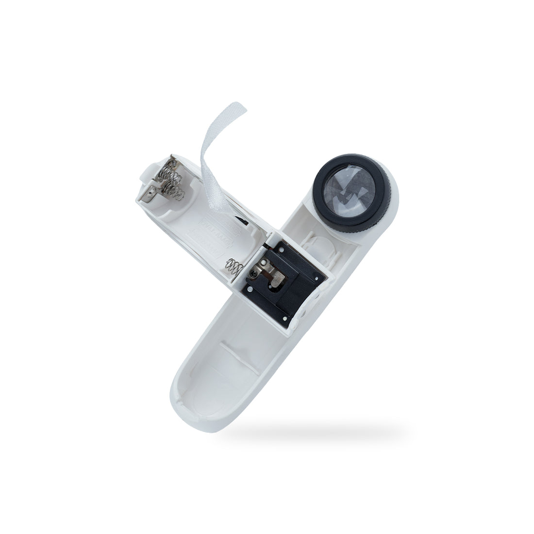 The Writershub 40X Hand‑Hold Magnifier with LED Light – White Plastic