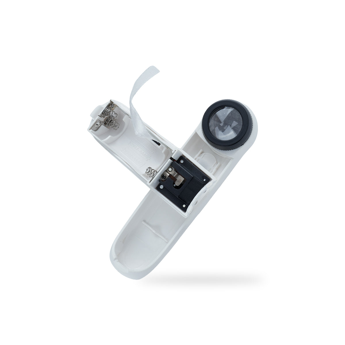 The Writershub 40X Hand‑Hold Magnifier with LED Light – White Plastic