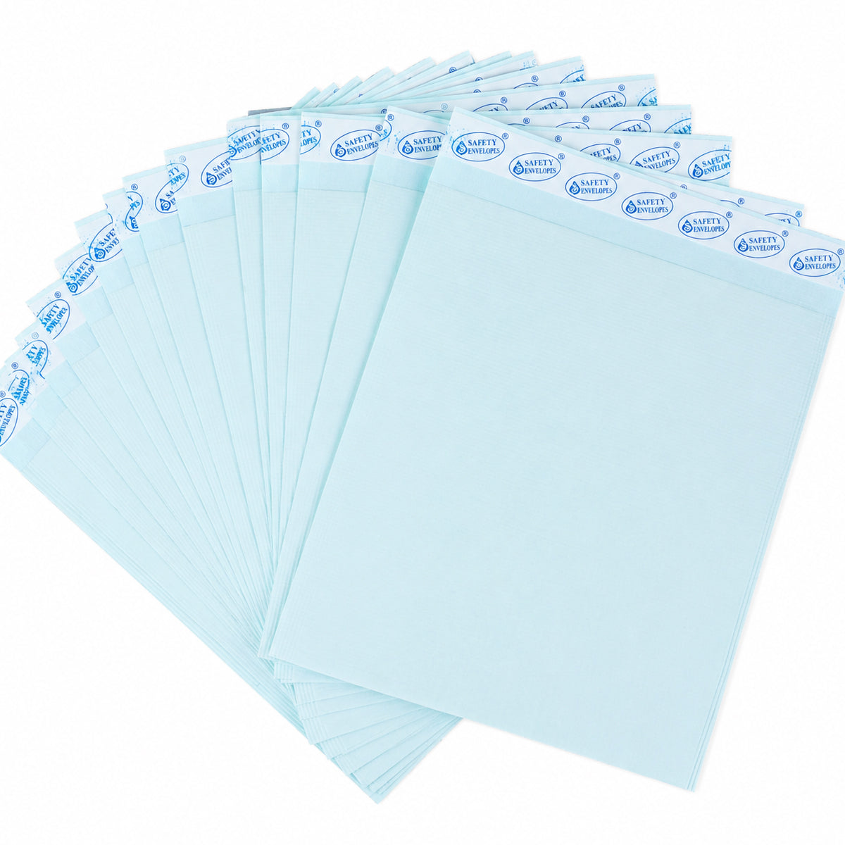 God's Grace Green Cloth-Lined Safety Envelope Set | 30x23cm | 15 Pcs