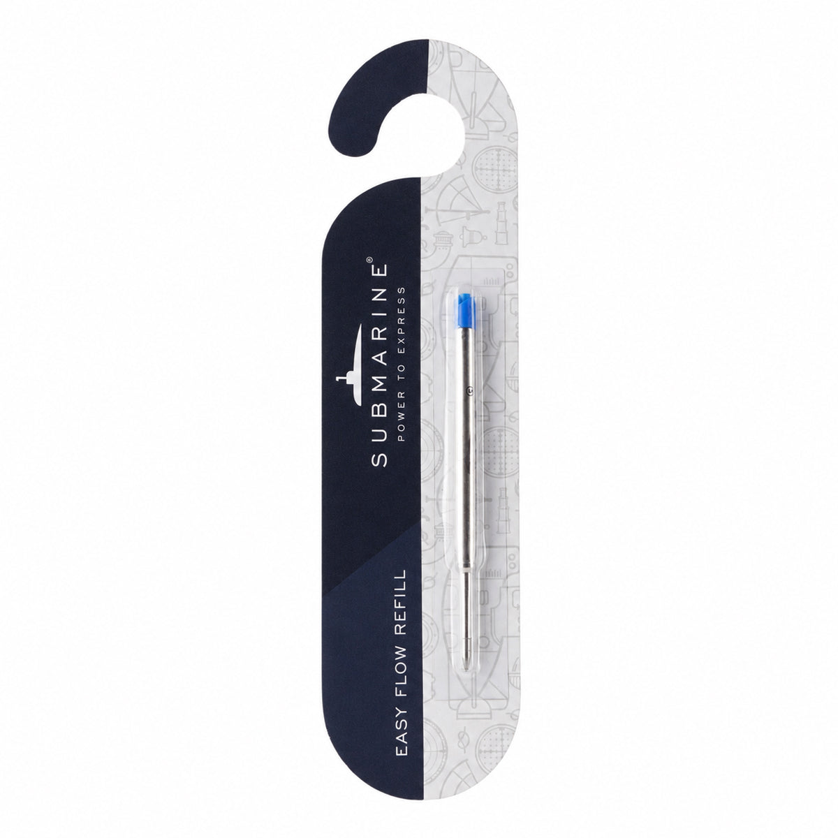Submarine Coffee Fragranced Metal Jotter Refill — Blue Ink, Pack of 4