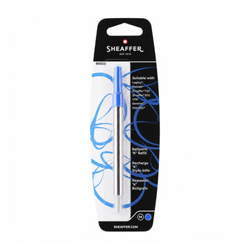 Sheaffer 99325 Blue Roller Ball Refill — Medium Tip, Metal Body
