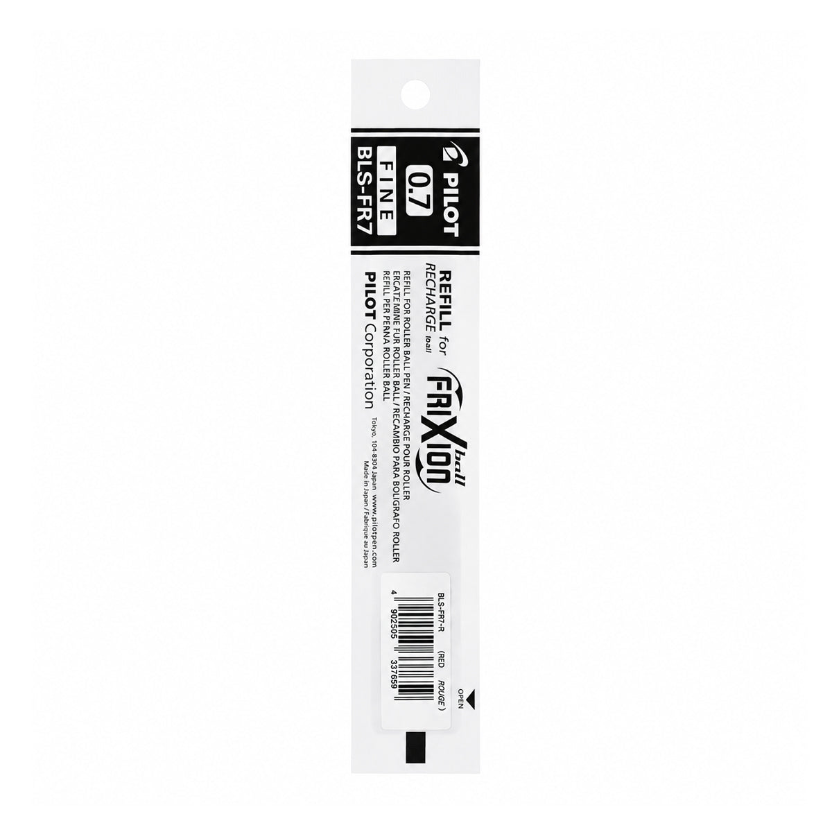 Pilot 0.7 Red Roller Ball Refill — Fine Tip, 10 cm