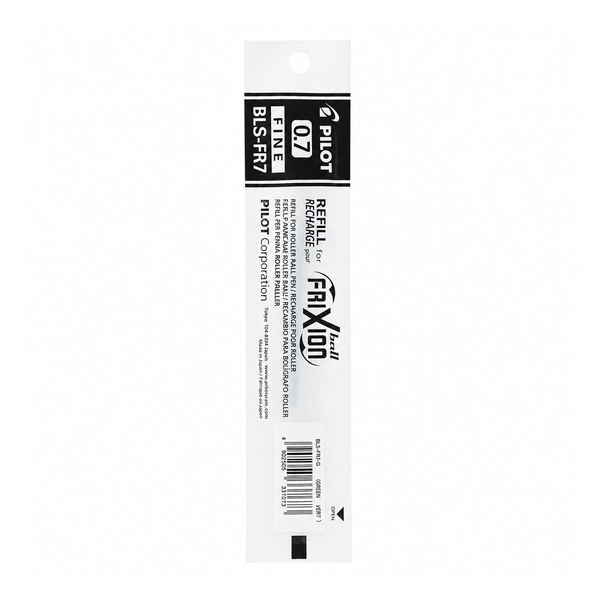 Pilot 0.7 Green Roller Ball Refill — Fine Tip, 10 cm
