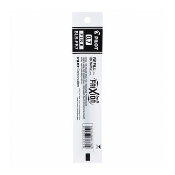 Pilot 0.7 Frixion Black Roller Ball Refill — Erasable Fine Tip