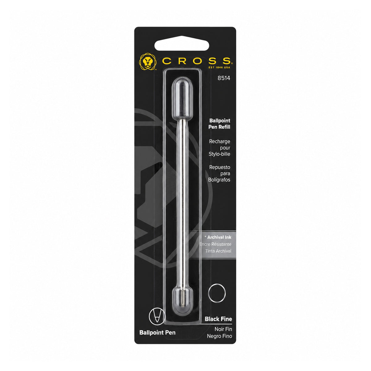 Cross 8514 Ballpoint Pen Refill – Fine, Black
