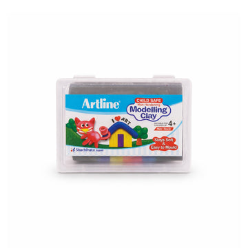 Artline Child Safe Non-Hardening Grey Modelling Clay 168g - Reusable & Non-Toxic