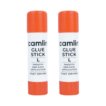 Camlin Large White Glue Stick 14.7g Set of 2 – Non-Toxic, Mess-Free