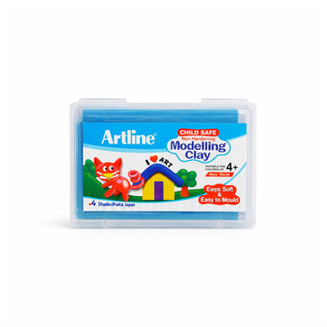 Artline Child Safe Non-Hardening Light Blue Modelling Clay 168g - Reusable & Non-Toxic