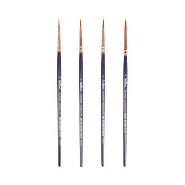Artline Synthetic Hair Round Paint Brushes Set of 4 (Sizes 0,2,4,6)