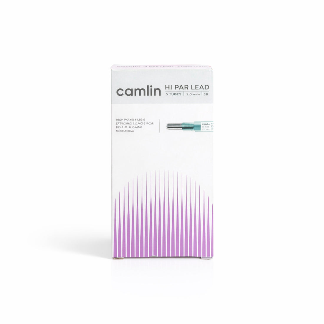 Camlin HI‑PAR 2B 2.0mm Mechanical Pencil Lead Refill – 5 Tubes
