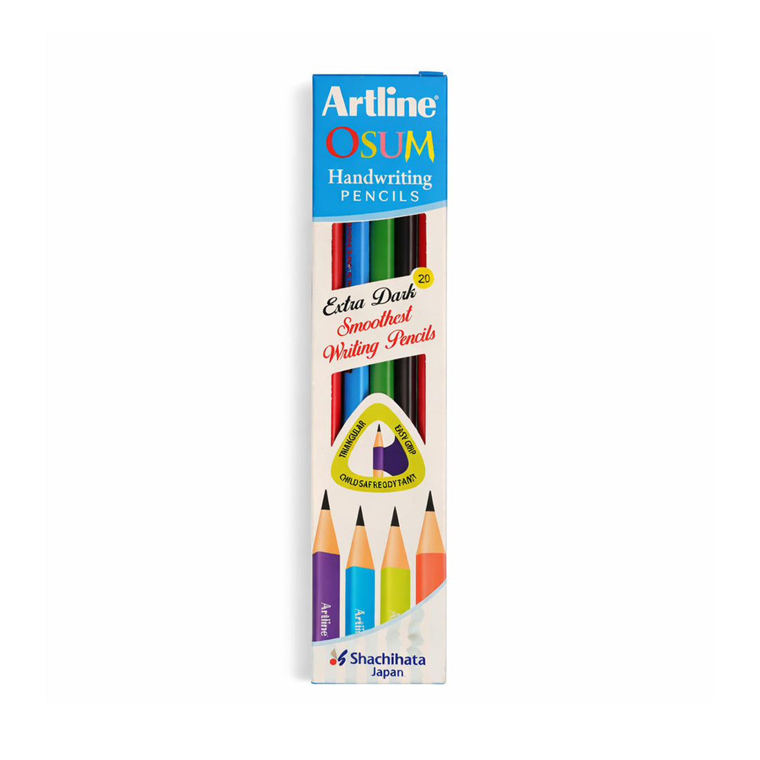 Artline OSUM Triangular Handwriting Pencils with Extra-Dark Lead